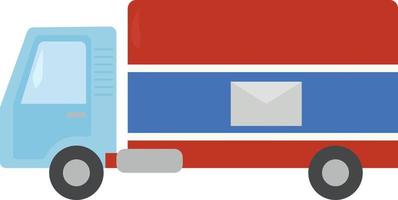 Mail truck , illustration, vector on white background