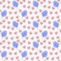Pattern of trees, illustration, vector on white background