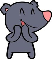 Vector bear character in cartoon style