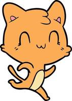 Vector cat character in cartoon style