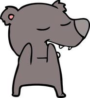 Vector bear character in cartoon style