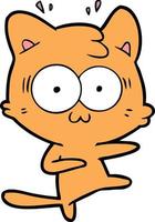 Vector cat character in cartoon style