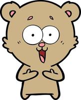 Vector bear character in cartoon style