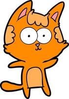 Vector cat character in cartoon style