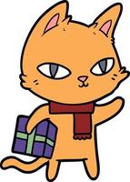 Vector cat character in cartoon style