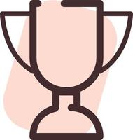 Winner cup, illustration, vector, on a white background. vector