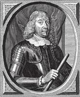 Portrait of Maximilien Trouchses, J.E. from Anvien, 1648 vector