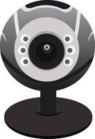 PC webcamera, illustration, vector on white background