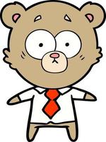 Vector bear character in cartoon style