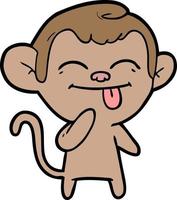 Vector monkey character in cartoon style