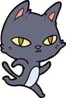 Vector cat character in cartoon style