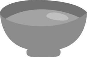 Bowl of soup, illustration, vector, on a white background. vector