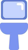 Wash basin, illustration, vector, on a white background. vector
