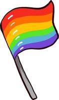 LGBT flag, illustration, vector on white background