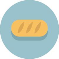 Bread stick, illustration, vector on a white background.