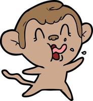 Vector monkey character in cartoon style