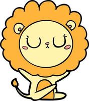 Vector lion character in cartoon style