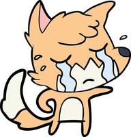 Vector fox character in cartoon style