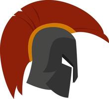 Rome helmet, illustration, vector on white background.