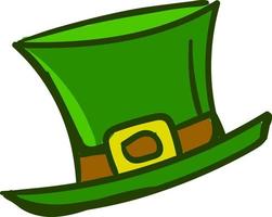 Ireland hat, illustration, vector on white background