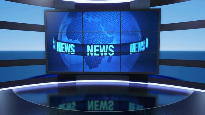 3d Virtual Tv Studio News Backdrop For Tv Shows Tv On Wall 3d Virtual News Studio Background Loop Stock Video At Vecteezy