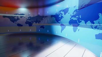 World Map background. news Studio Background for news report and breaking news on world live report
