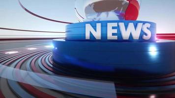 Ciclo di sfondo di notizie dal mondo 3D video