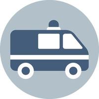 coche de ambulancia, ilustración, vector, sobre un fondo blanco. vector