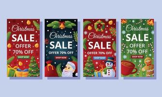 Christmas Sale Social Media vector