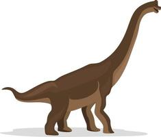 Brachiosaurus , illustration, vector on white background