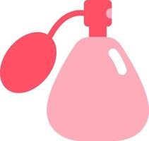 Pink perfume, illustration, vector on a white background.