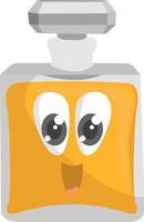 Perfume in bottle, illustration, vector on white background