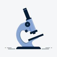 Microscope science lab magnify tool vector icon illustration