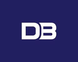 DB BD logo design vector template