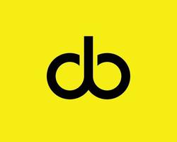 DB BD logo design vector template