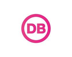 plantilla de vector de diseño de logotipo db bd