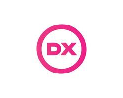 DX XD logo design vector template