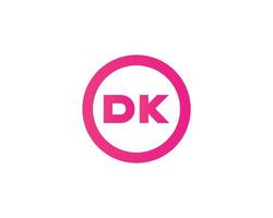 DK KD Logo design vector template