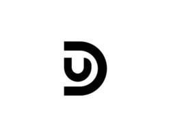 DU UD Logo design vector template