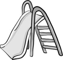 Grey slide, illustration, vector on white background.
