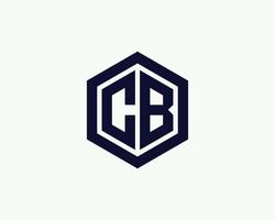 plantilla de vector de diseño de logotipo cb bc