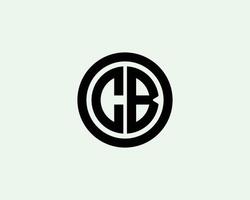 plantilla de vector de diseño de logotipo cb bc