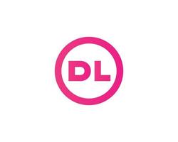 plantilla de vector de diseño de logotipo dl ld