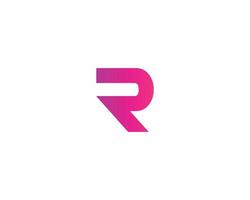 R logo design vector template