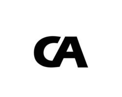 CA AC logo design vector template