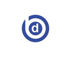 BD DB Logo design vector template
