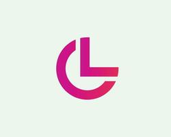 CL LC Logo design vector template