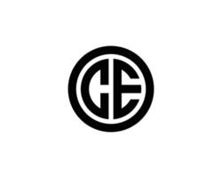 CE EC logo design vector template