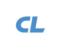 plantilla de vector de diseño de logotipo cl lc