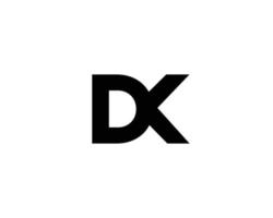 plantilla de vector de diseño de logotipo dk kd